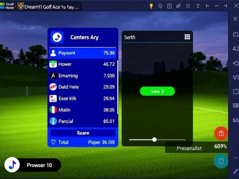 Dream11Golf Ace Gameplay Interface